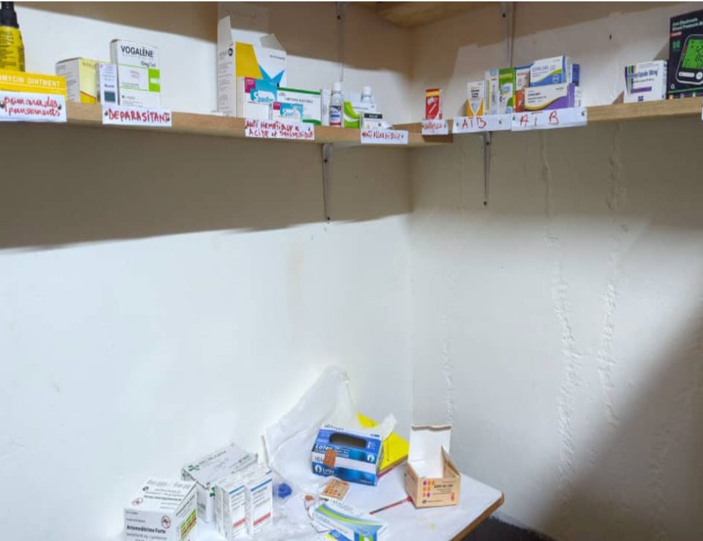 Medications stored in Fleur's clinic. (Photo courtesy of Steeves Winner)