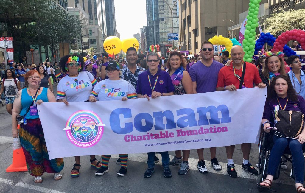 This image was used on the scammers’ website. An Xtra investigation determined it is a photo of a real event that was altered to include the name and logo of a fake charity. (Photo courtesy of Xtra)