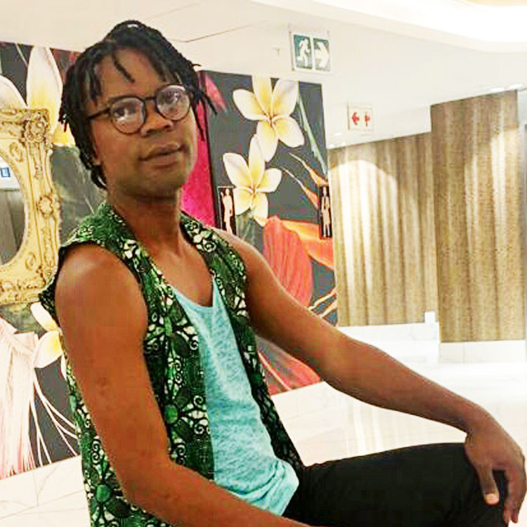 Q Bee Chihera-Meki, programs director of Trans and Intersex Rising Zimbabwe (Photo courtesy of IAS)