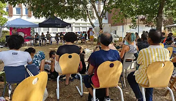 A scene from last month's Euro-Mediterranean Summer Universities of Homosexualities (UEEH) human rights gathering in Vic-en-Bigorre, France. (Photo courtesy of JMBF)