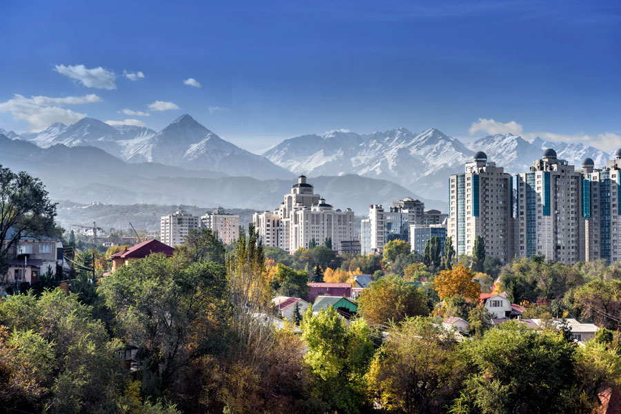 Almaty, the largest city in Kazakhstant (Photo courtesy of Expedia.com)