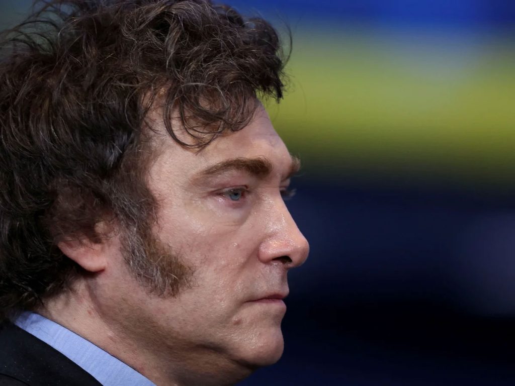 Argentine President Javier Milei. (Photo courtesy of The Guardian)