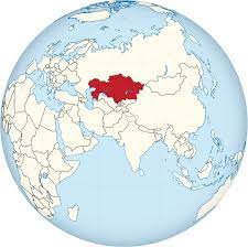 Location of Kazakhstan in western Asia. (Map courtesy of Wikipedia)