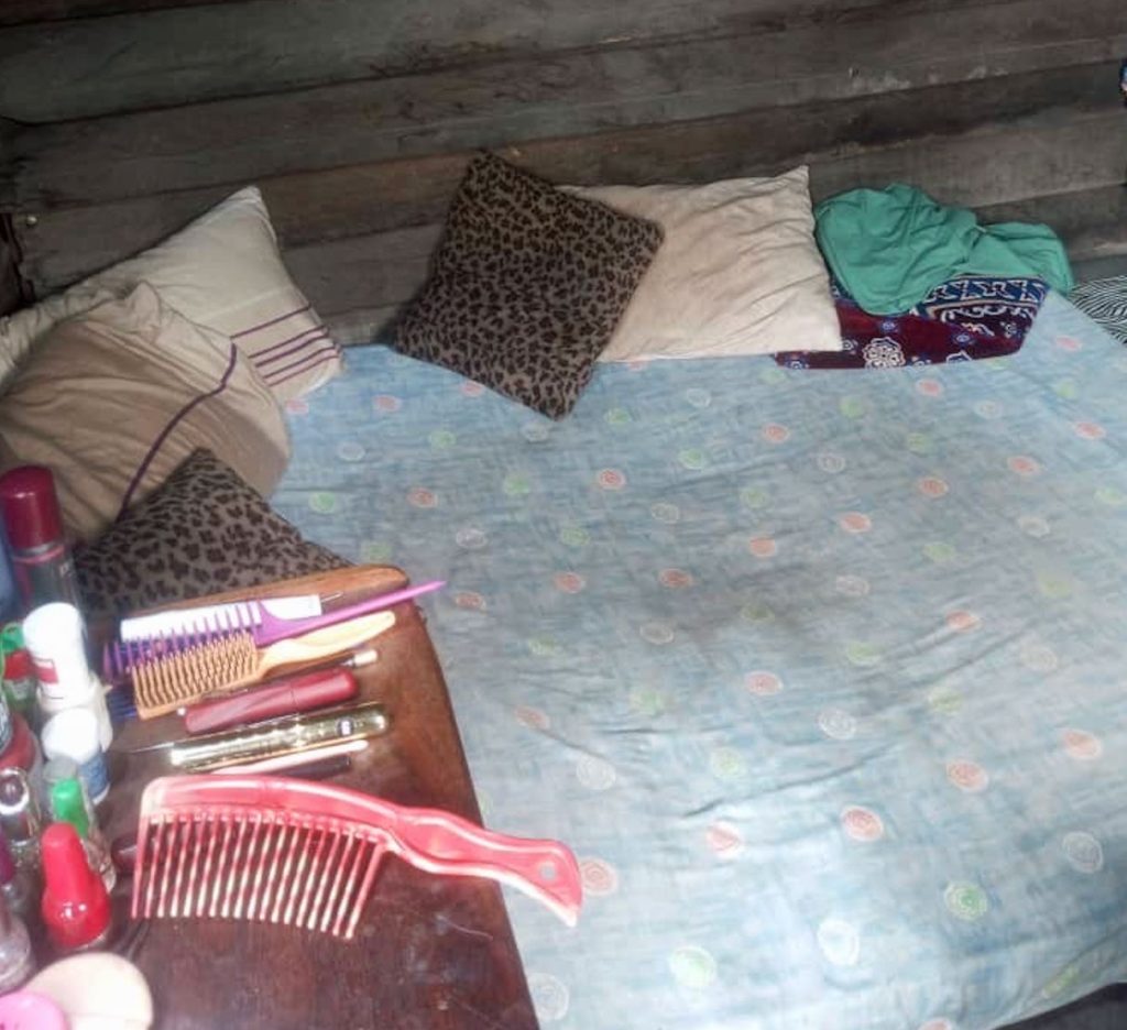 Yas has a bed in an abandoned building in Douala, but it leaves her exposed to passersby so she only stays there during the hours of darkness.