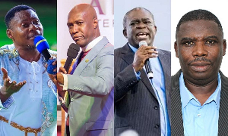 Four pastors who have reacted to President Mahama's comments on LGBTQ+ issues. (Photos courtesy of GhanaWeb)