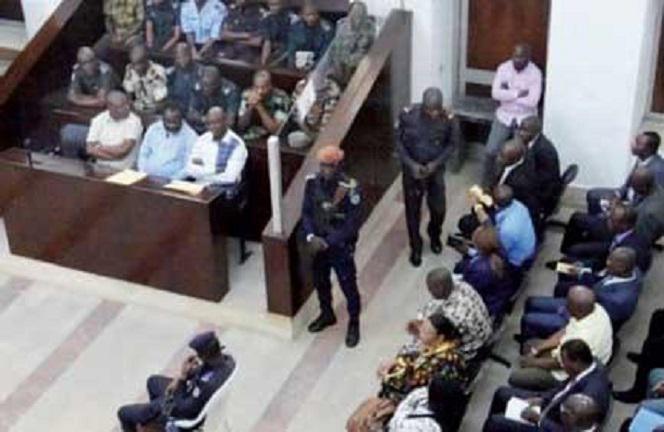 Courtroom scene in the Pikine-Guédiawaye courthouse in Senegal. (Photo courtesy of Dakar Poste)