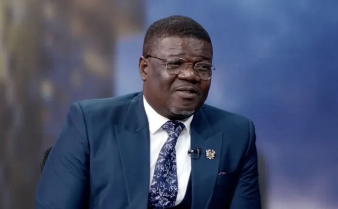 Rockson Nelson Dafeamekpor, majority chief whip of the Ghana Parliament, says Parliament could pass the anti-LGBTQ bill within days. (Photo courtesy of MyJoyOnline)