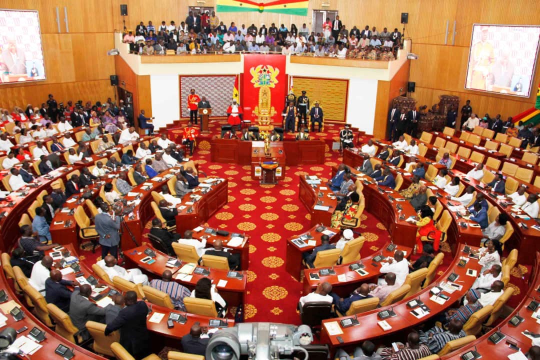 Parliament of Ghana in session. (Photo courtesy of Parliament of Ghana via Facebook) 