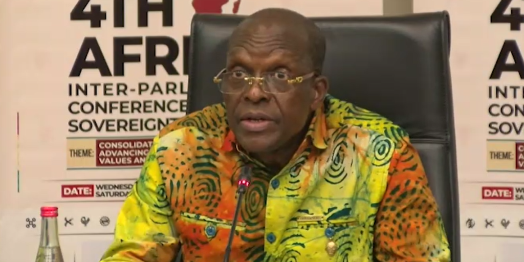 Alban Bagbin, the speaker of Ghana's parliament, announces the suspension of proceedings from June 3 to 6 to allow parliament members to attend the 4th African Inter-Parliamentary Conference on Family and Sovereignty, which will be held in the Parliamentary Chamber.