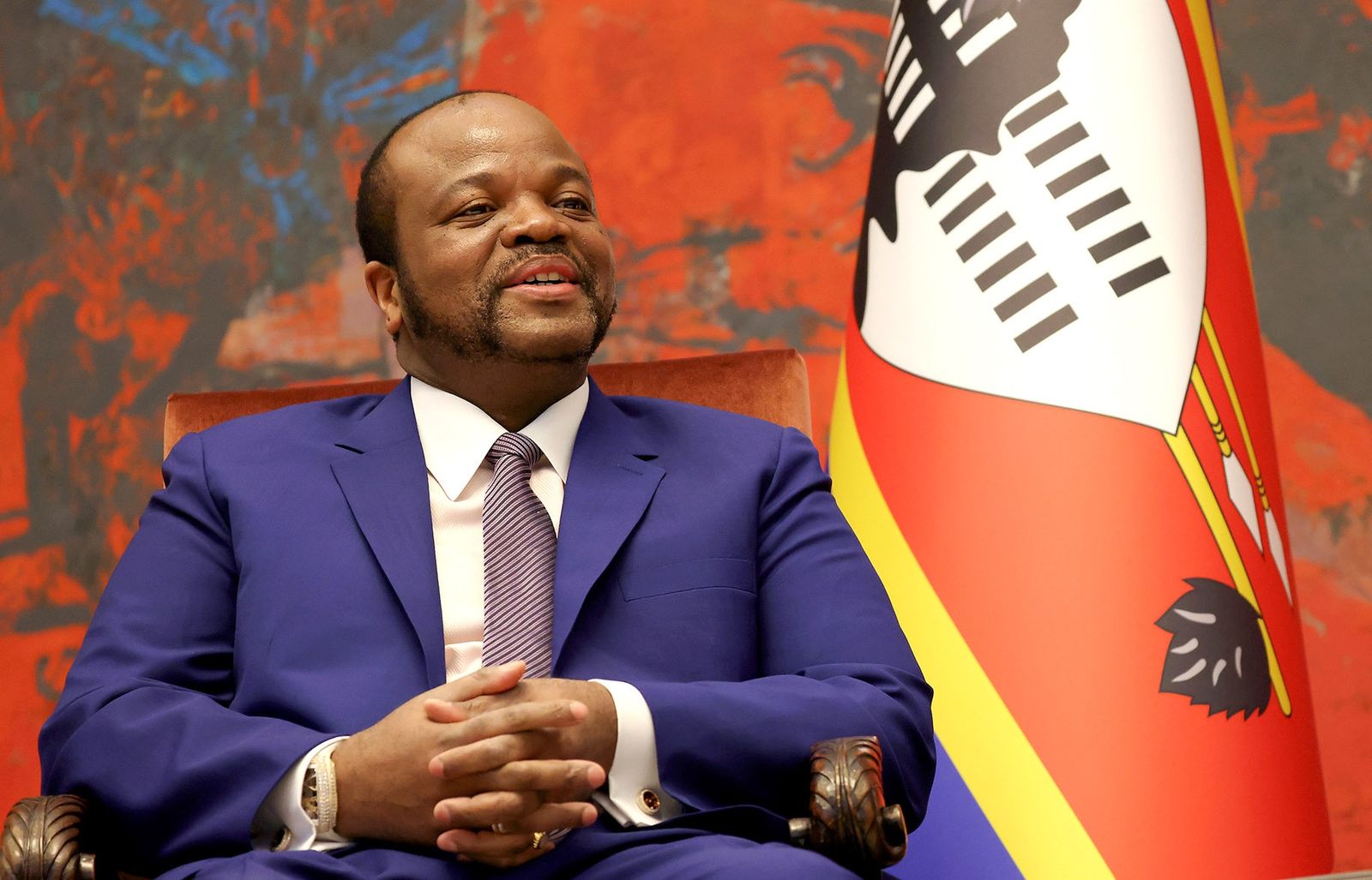 King Mswati III of Eswatini. (Photo courtesy of EPA / Andrej Cukic)