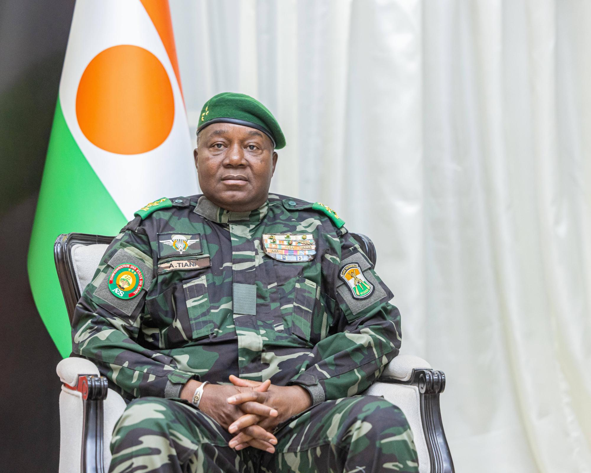 Niger’s military leader and president, Gen Abdourahamane Tchiani, who seized power in a coup in 2023. (Photo courtesy of AP)