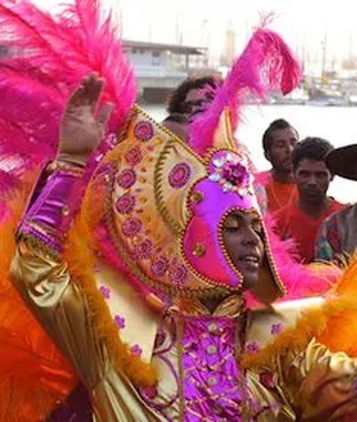 Scene from the film "Tchindas" about Cabo Verde's respected and honored trans community.