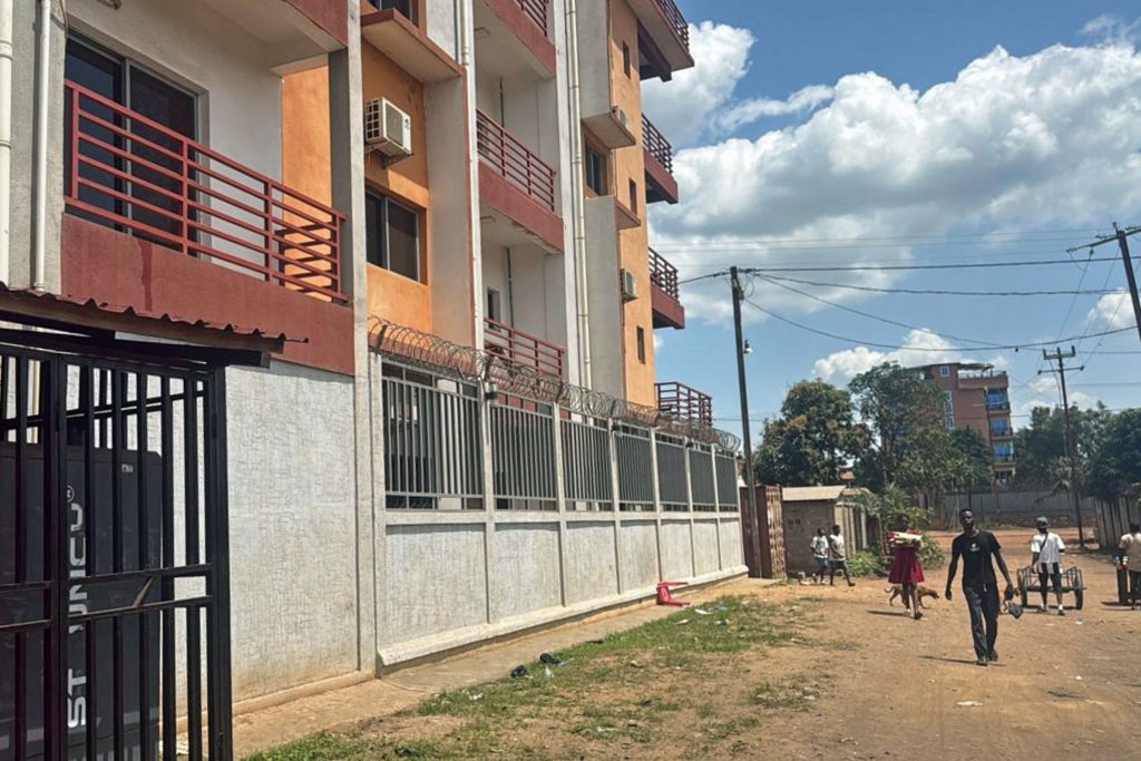 Housing complex in Bangui, Central African Republic, where Daniela Fuentes is housed with four deported men. (Photo courtesy of AP)
