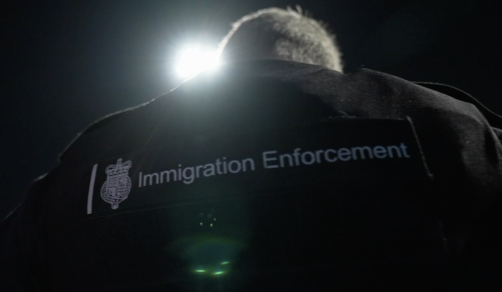 British immigration enforcement officer (Photo courtesy of the BBC)