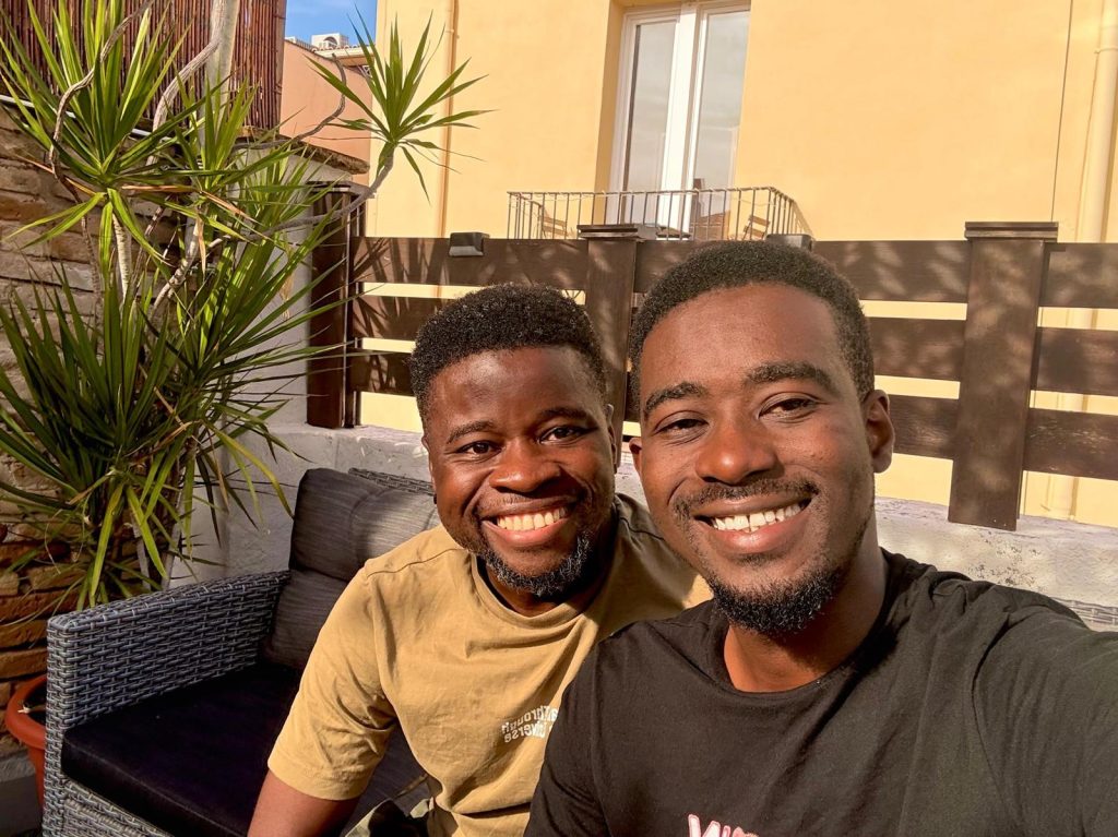 George Freeman Browne and Edwin Bolaji Deen together in Spain (Photo by George Freeman).